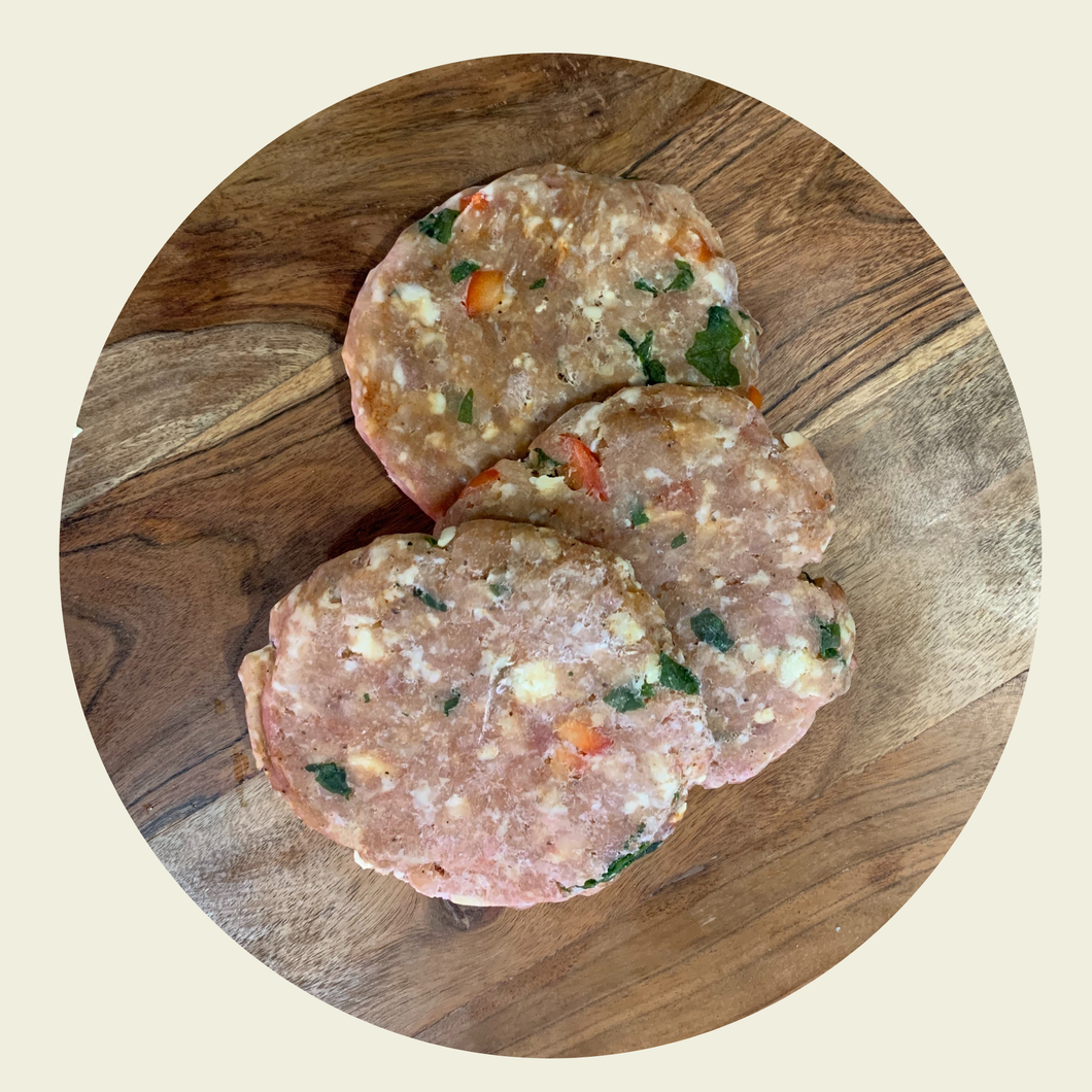 Spinach & Feta Chicken Burger